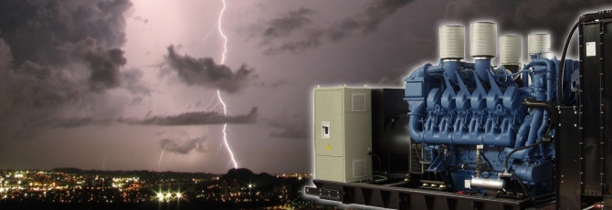 Notstromgenerator zur Stromversorgung bei Stromausfall bzw. Blackout