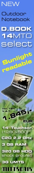 Outdoor Notebook with sunlight-readable display D.BOOK 14MTO select