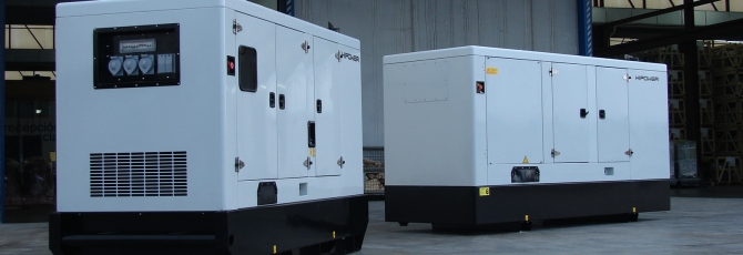 Diesel Generators: Super silent diesel generators for stationary or mobile power supply, supersilenced
