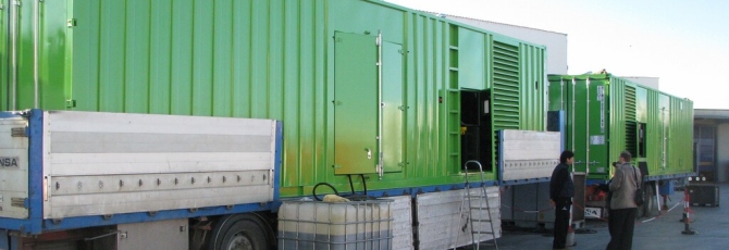 Diesel Stromaggregat in 40 Fuß Container 2000 kVA