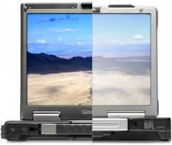 Getac B300 with sunlight-readable display