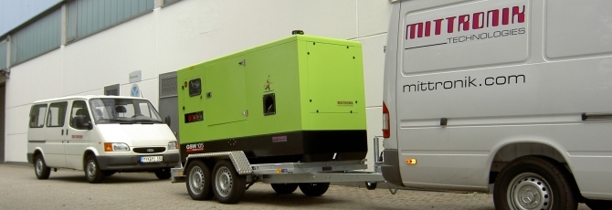 DEUTZ Diesel Generator Set, mobile on road trailer